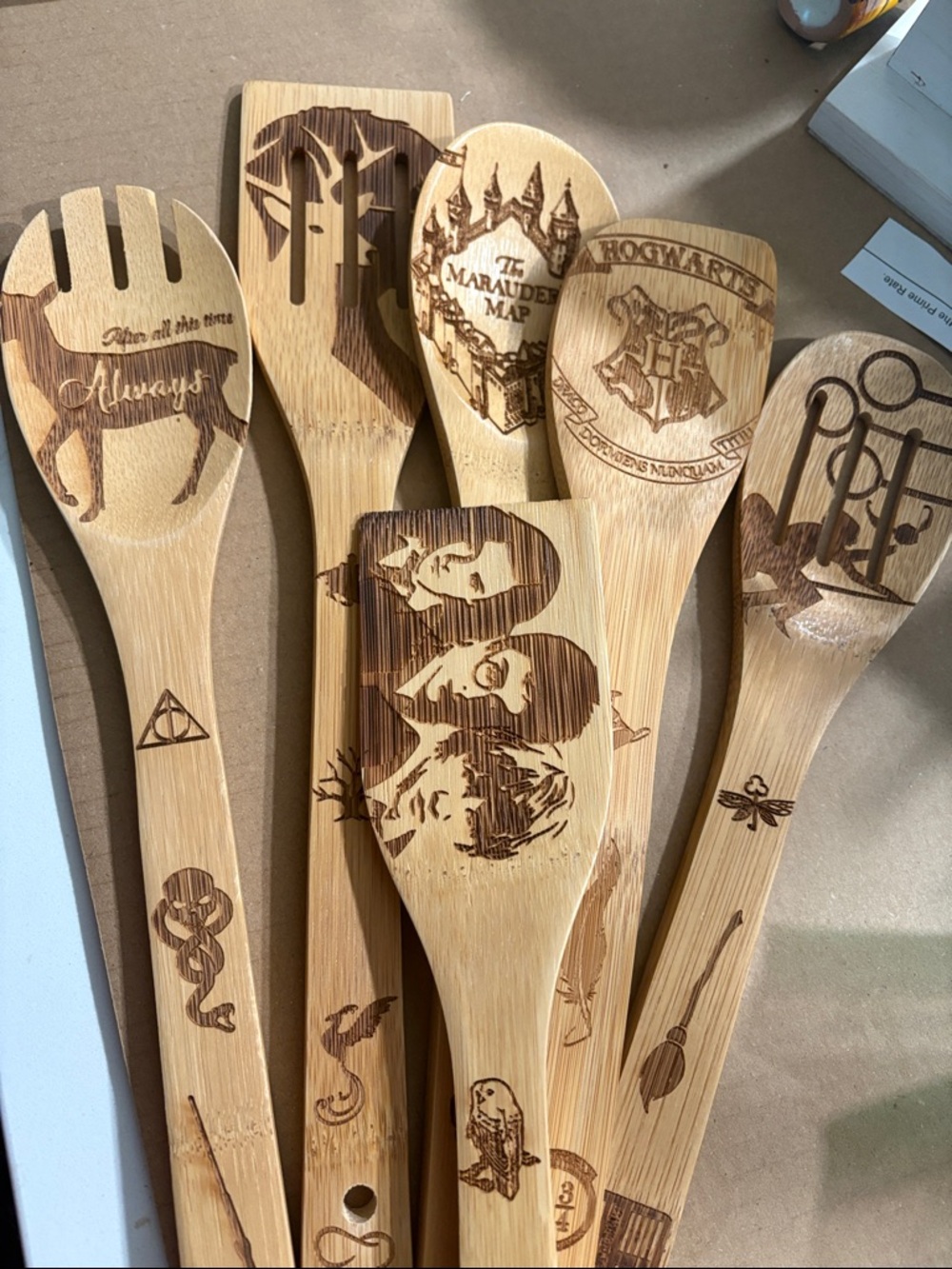 Bejky Bamboo Wooden Cooking Spoon - Natural Harry Potter (6)